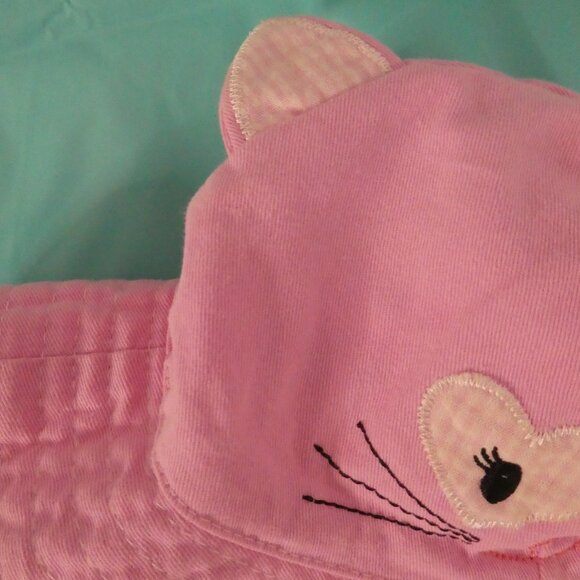 Unbranded | OS one size | Adorable Pink Cat Face Bucket Hat - Picture 4 of 13